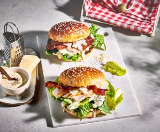 Cæsarsalat burger